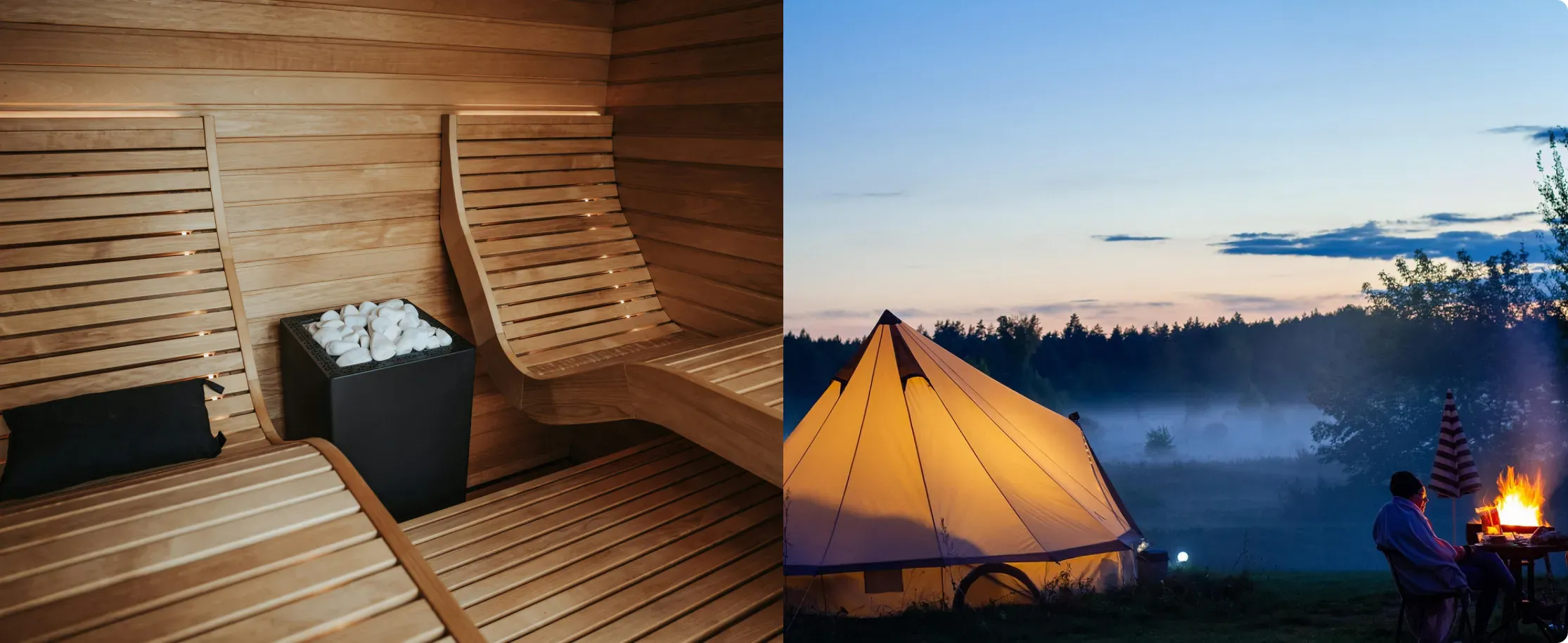 那須のグランピングで楽しむ本格サウナ